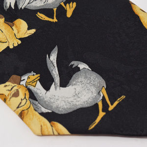 Dimoda Necktie Dog Duck Friend Relationship Black